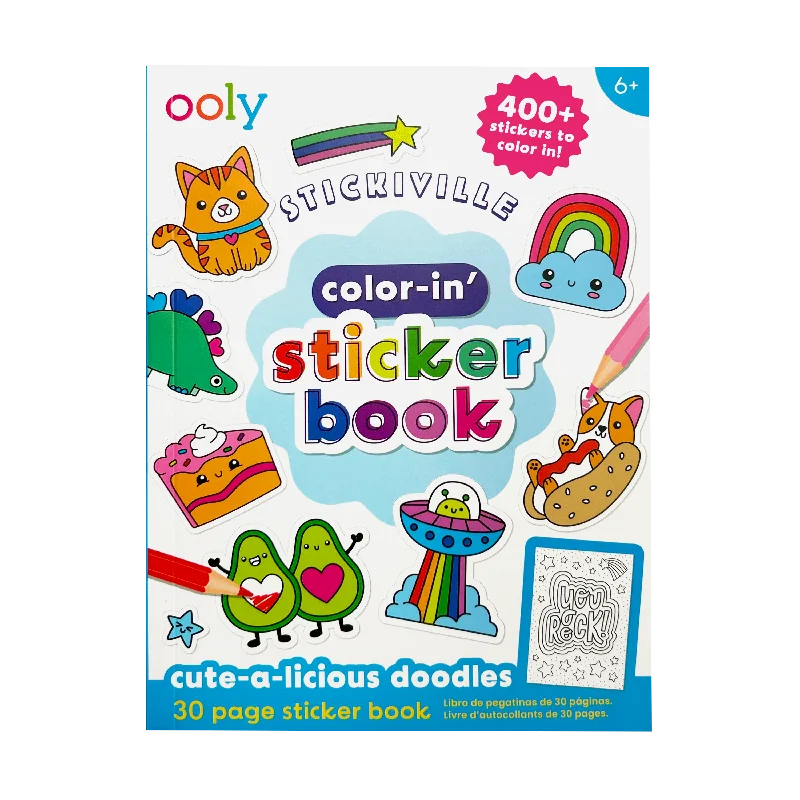 - Cat anti-jump window safety netStickiville Color-In’ Sticker Book: Cute-A-Licious Doodles