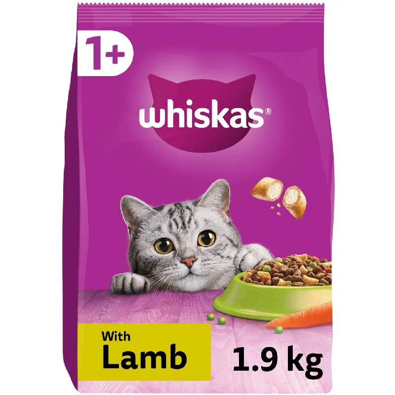    - Cat food for picky eaters  Whiskas Adult 1+ Cat Food Dry with Lamb 1.9kg