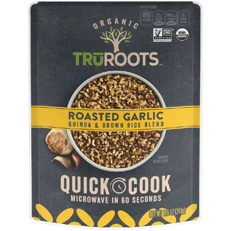 ---Truroots - Roasted Garlic Quinoa And Brown Rice Blend 8.5 Oz - (Pack Of 8)