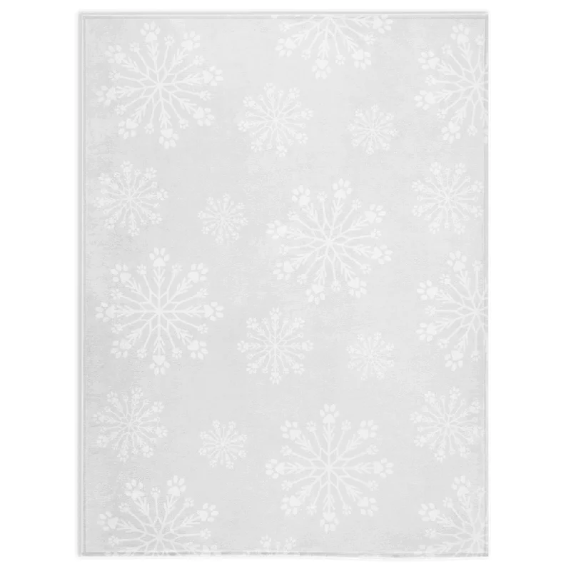 - Pet diabetes prescription foodPaw Snowflake Minky Blanket - White/White