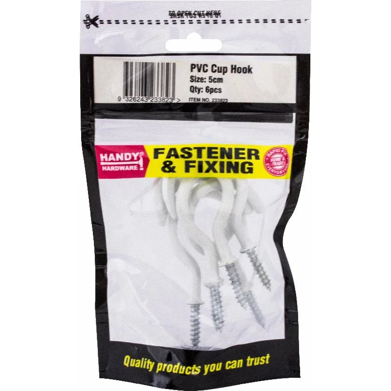  -Non-contact cat thermometerPVC Cup Hooks Large - White