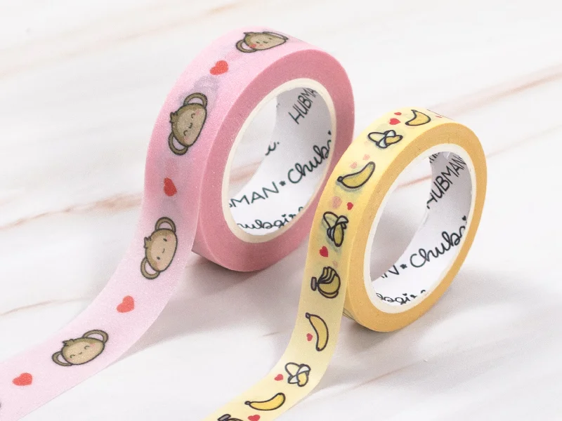 - Postoperative pet anti-licking Elizabethan collarMonkey Love Washi Tape (Set of 2)