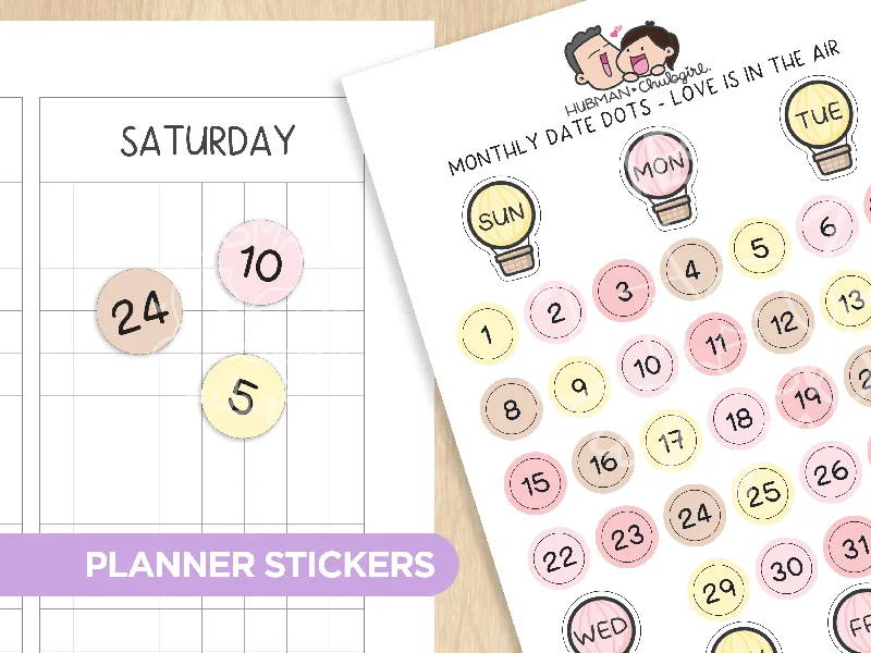 - Pet vitamin complex nutrition tabletsMonthly Set - Love is in the air Planner Stickers