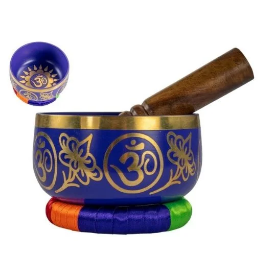  -Splash-proof food bowl AND Anti-choking slow food bowlTibetan Singing Bowl - Purple