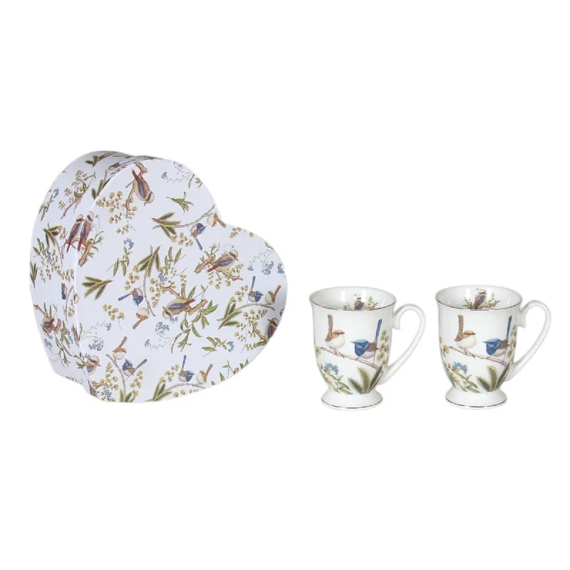  -Splash-proof food bowl AND Anti-choking slow food bowlAustralian Birds Fine Bone China - Mug Set