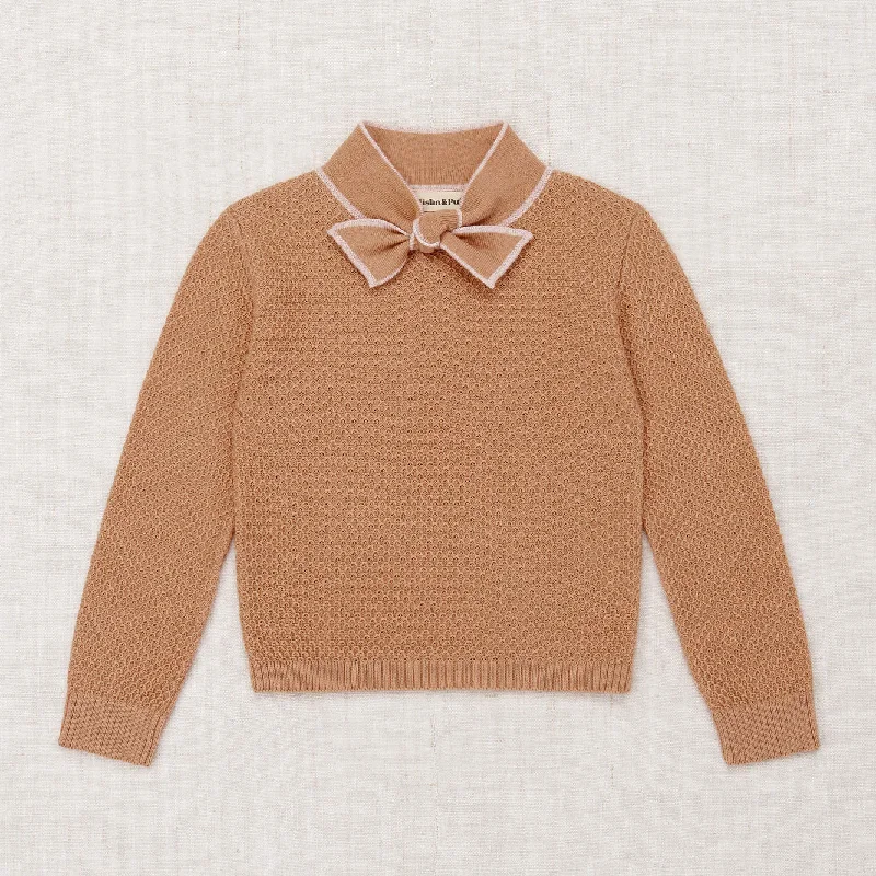 ---Misha and Puff Bow Scout Sweater - Rose Gold