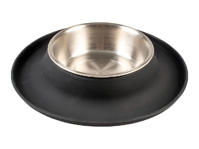 - Climbing pet constant temperature heating padFeeding bowl no-spill silicone 420ml - Ø14,3cm black