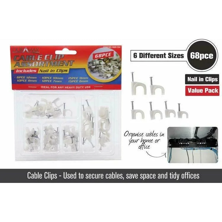 - Air box TSA certified check-inCable Clips with Nails