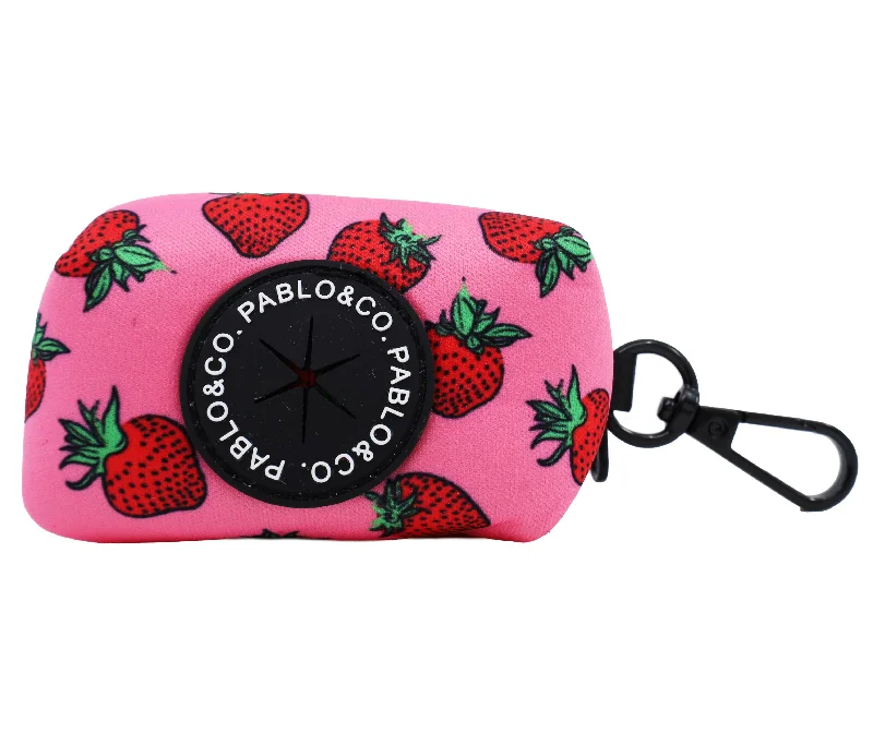 Pet ProductsStrawberries - Poop Bag Holder