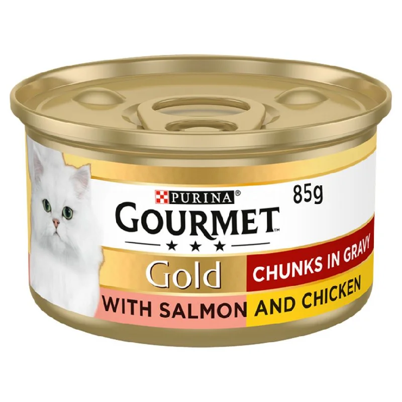 - Summer pet ice matGourmet Gold Chunks in Gravy with Salmon and Chicken 85g