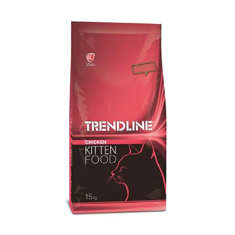    - Cat food for coat health  Trendline chicken Kitten cat food 15 kg