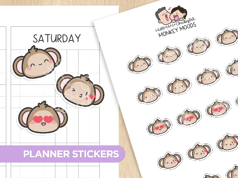 - Pet fence foldable indoorMonkey Moods Planner Stickers