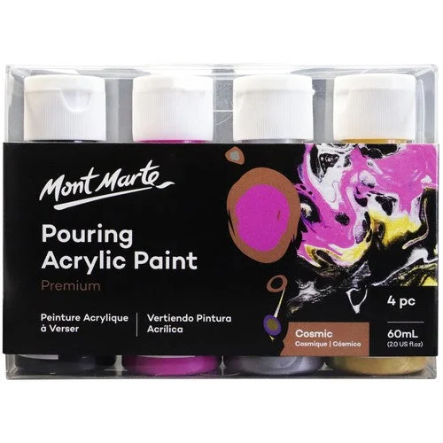 - Pet tear stain cleaning wipesMont Marte Premium Pouring Acrylic Paint Set - Cosmic