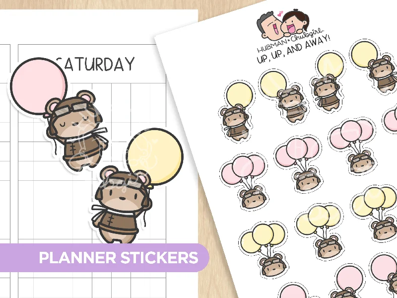 - Pet stroller can be taken on the planeUp, up and away! planner stickers