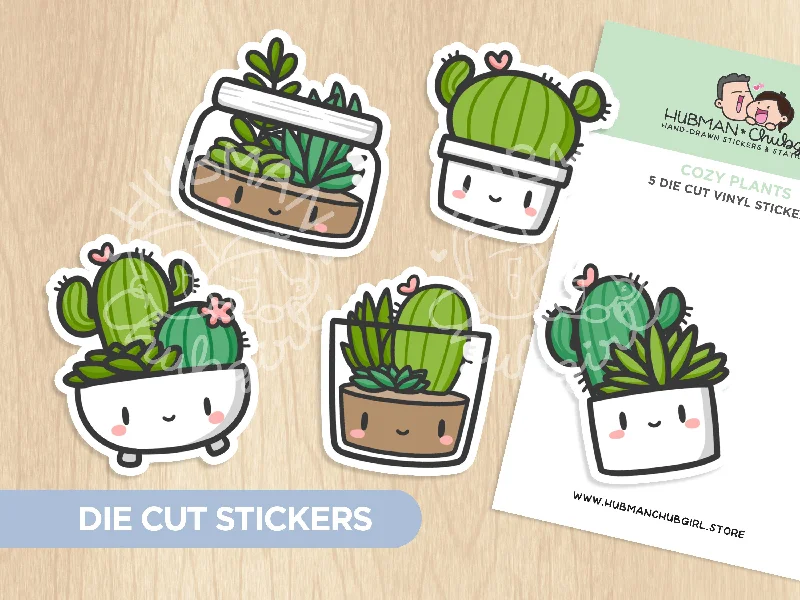 - Winter warm clothes for short-haired dogsCozy Plants Die Cut Stickers