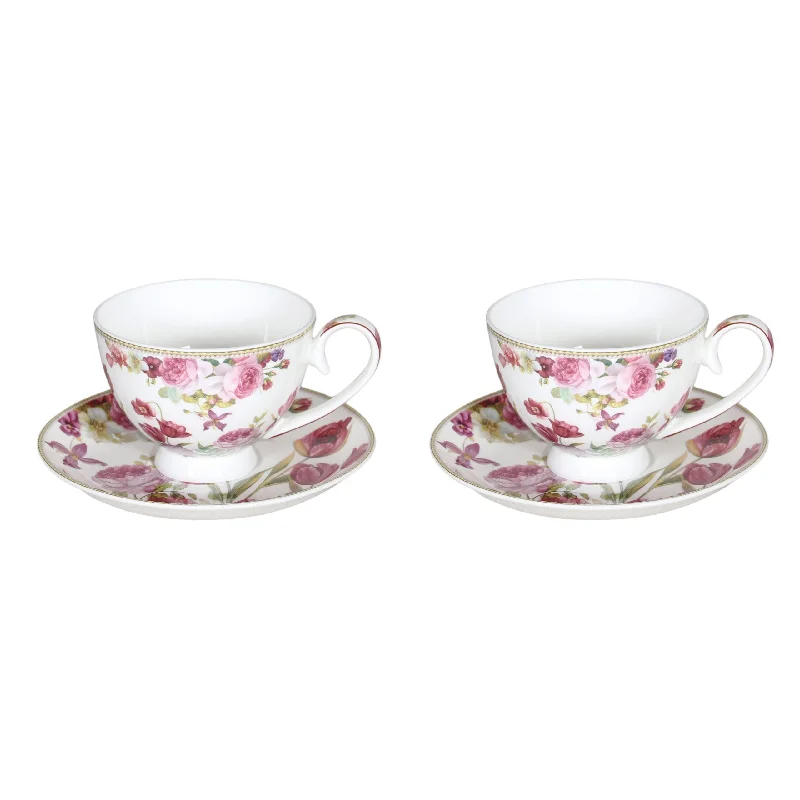 - Pet monitor with cameraRose & Tulip Fine Bone China 2 Cup & Saucer Set