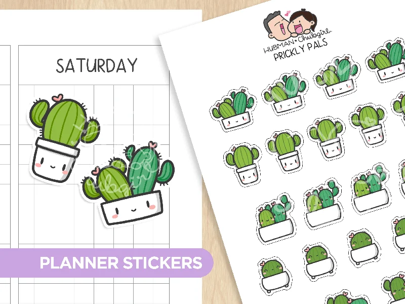 - Hamster silent running wheel to prevent chewingPrickly Pals Planner Stickers