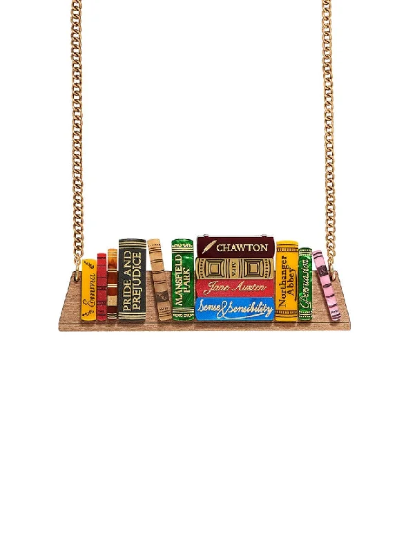 - Pet smart GPS locatorJane Austen Bookshelf Necklace