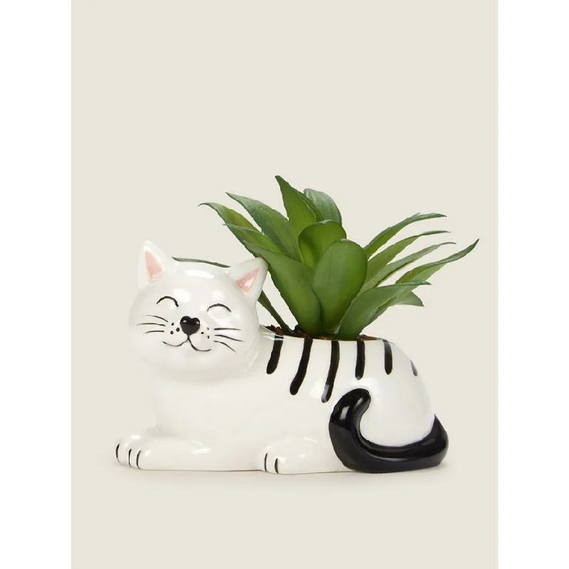  -Non-contact cat thermometerGeorge Home Black & White Cat Artificial Succulent