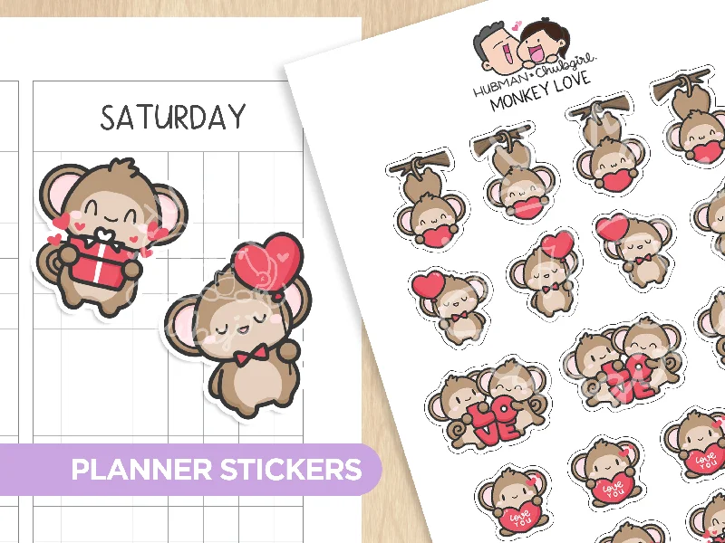 - Dog heart rate monitoring collarMonkey Love Planner Stickers