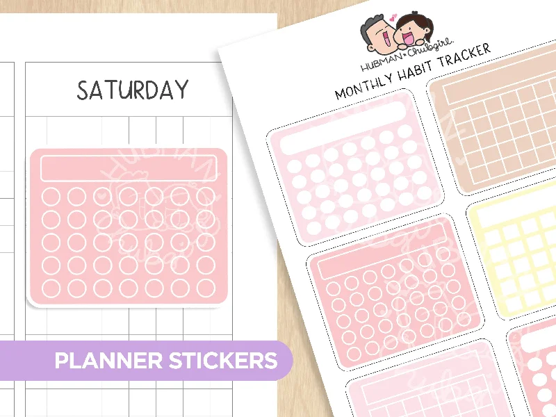 - Foldable and portable cat bagMonthly  Habit Tracker - Love is in the Air Theme Palette