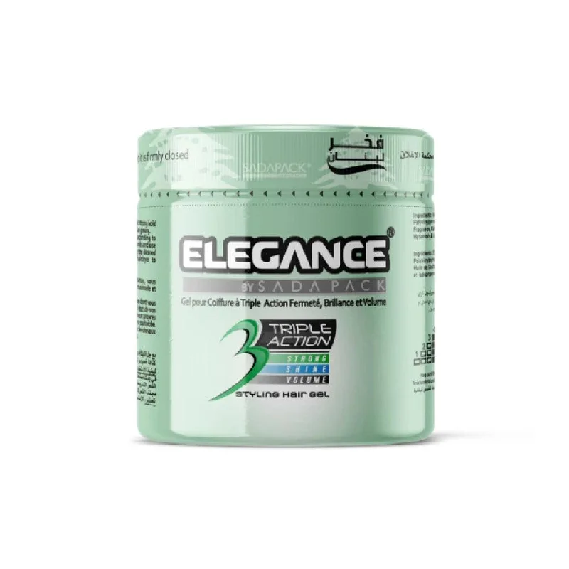 with the functions of decontamination, deodorization, and nourishment.Elsada Elegance Triple Action Hair Gel / Green 500 ml