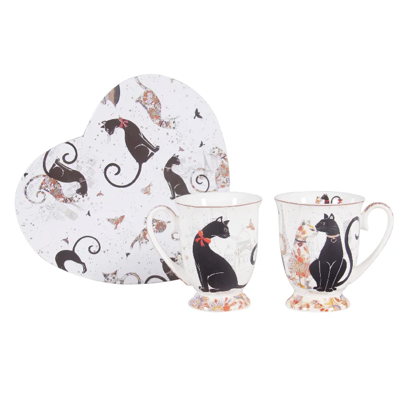 - Hamster silent running wheel to prevent chewingCat Couple Fine Bone China - Mug Set