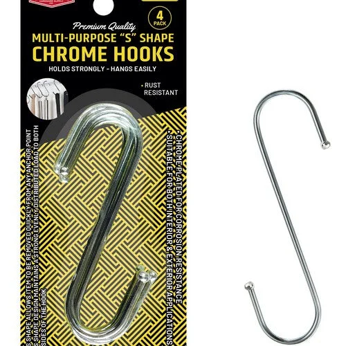 - Hamster silent running wheel to prevent chewingS Shape Hooks - Chrome