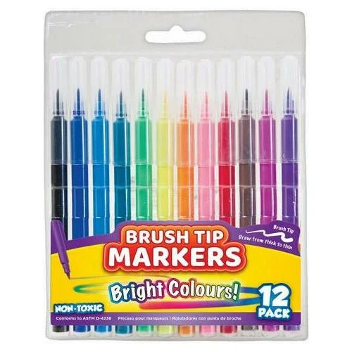 ---Coloured Markers - Brush Tip