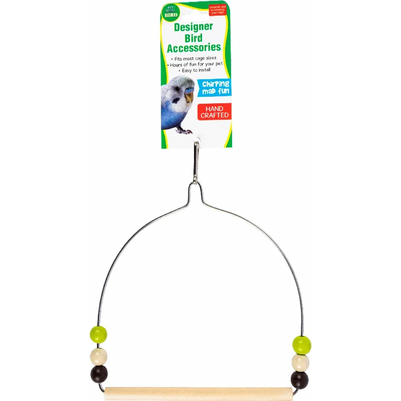  -Splash-proof food bowl AND Anti-choking slow food bowlWooden Hanging Swing for Bird Cage