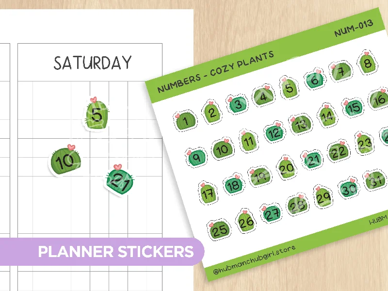 - Dog disposable foam shower gelNumbers - Cozy Plants Planner Stickers