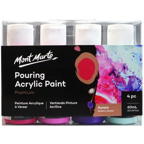 - Foldable and portable cat bagMont Marte Premium Pouring Acrylic Paint Set - Aurora