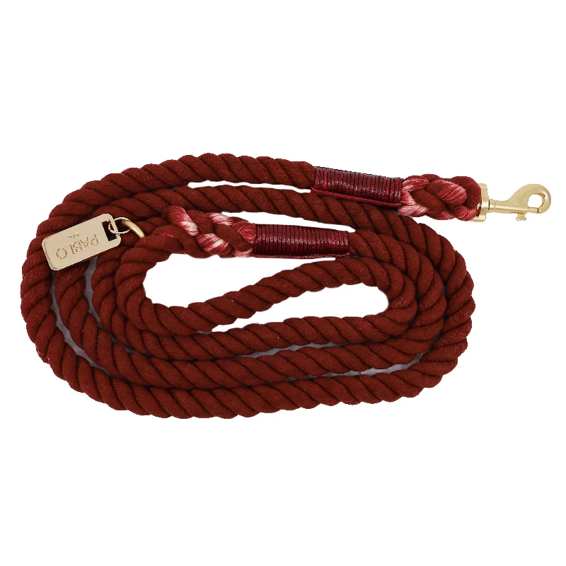 Pet ProductsRope Leash - Burgundy