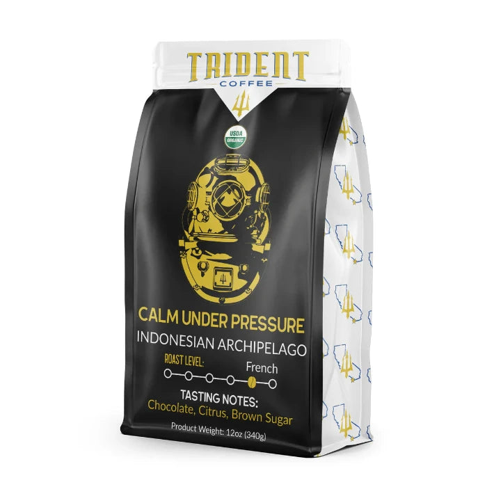 ---Trident Coffee - Coffee Roasted Calm Under Pressure, 12fo | Pack of 12