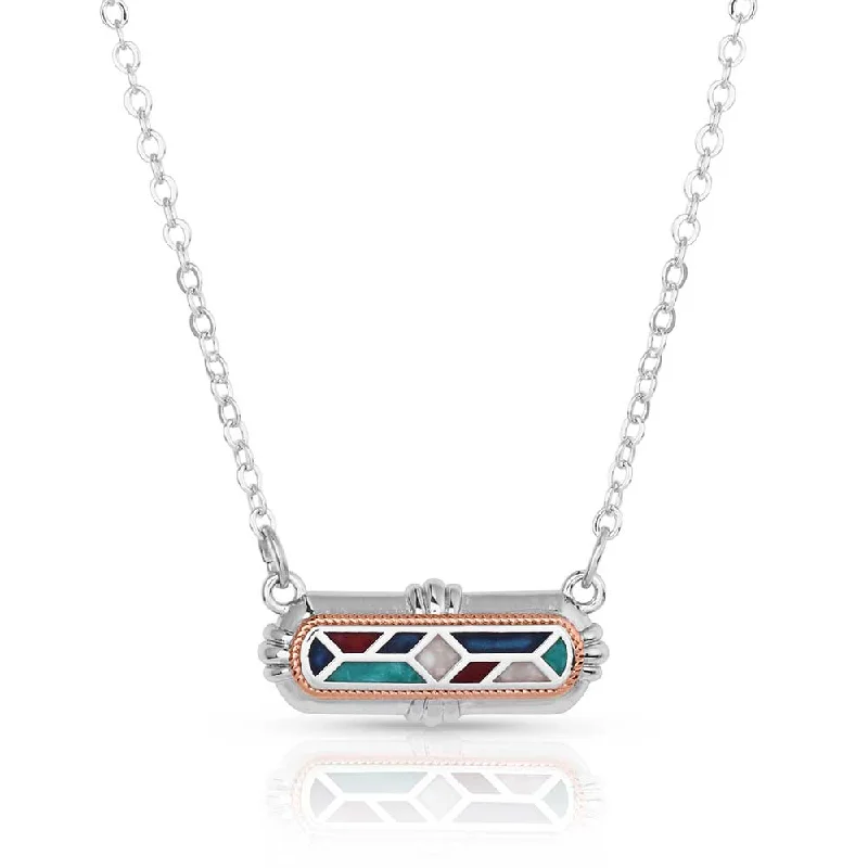 - Winter warm clothes for short-haired dogsWestern Mosaic Bar Necklace