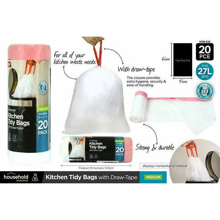 - Air box TSA certified check-inKitchen Tidy Bags with Draw-Tape