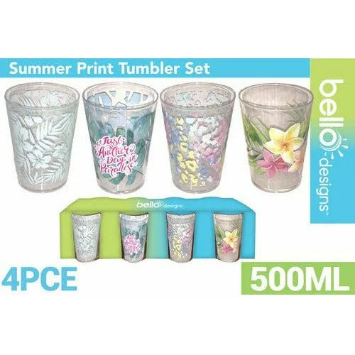 - Automatic induction pet water dispenserTumbler Set - Summer Printed