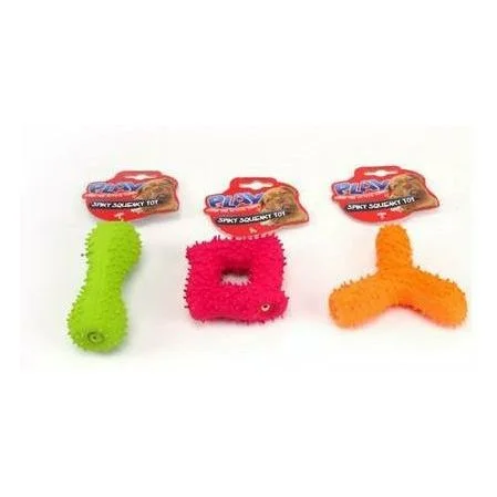 - Teething and chewing toys for puppiesSqueaky & Spikey Latex Dog Toy