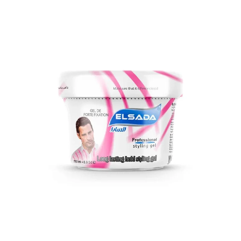 with the functions of decontamination, deodorization, and nourishment.Elsada Professional Hair Styling Gel/ Pink 250 ml