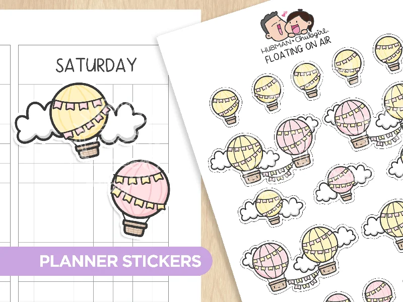 - Custom pet birthday cakeFloating on air planner stickers