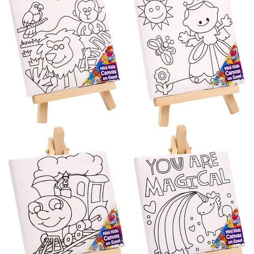 ---Mini Kids Canvas on Easel