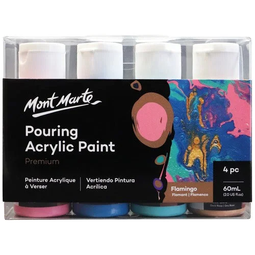 - Chinchilla cooling ice nest ceramic plateMont Marte Premium Pouring Acrylic Paint Set - Flamingo