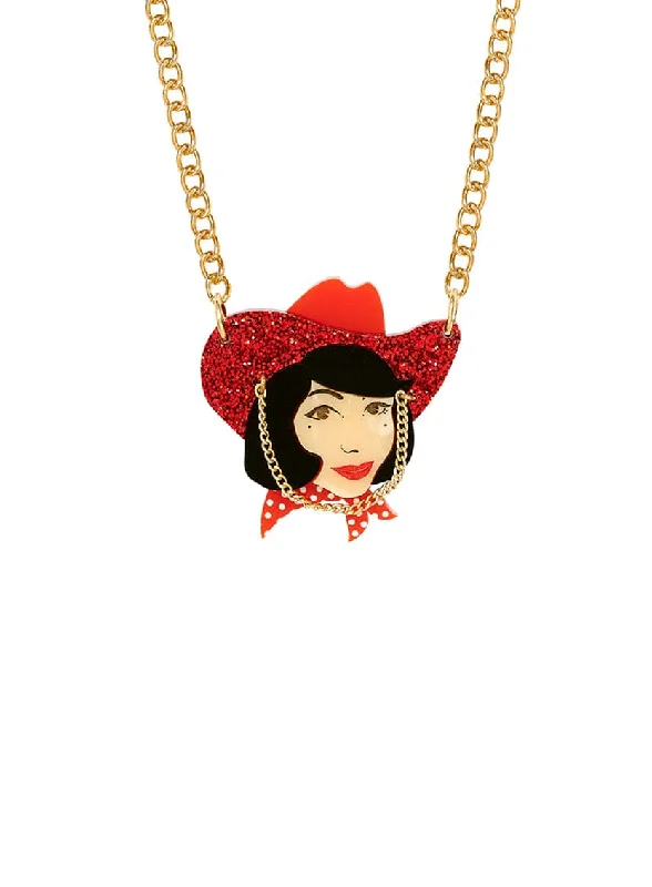 - Parrot climbing and standing wooden frameNicolle the Cowgirl Necklace