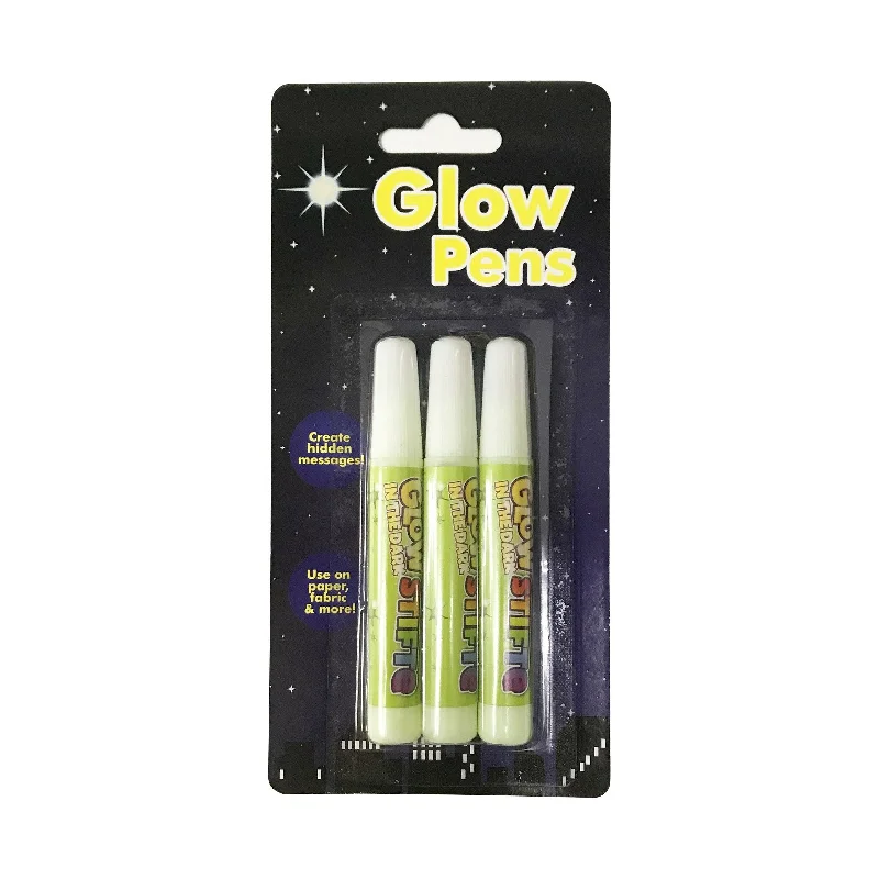 - Organic cotton dog bibsGlow in the Dark Pens - 3 Pack 1 Piece