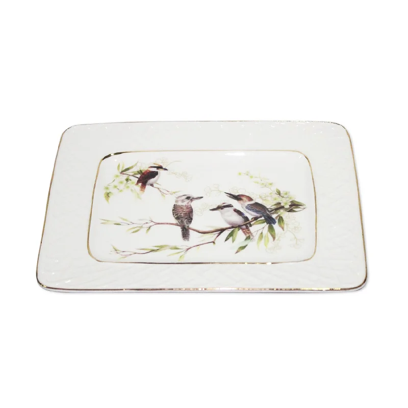 - Parrot climbing and standing wooden frameKookaburra - Fine Bone China Plate