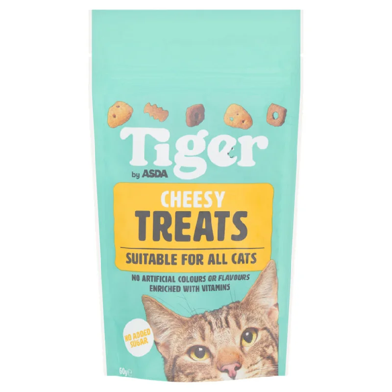 - Custom pet birthday cakeTiger by ASDA Cheesy Treats Suitable For All Cats 60g