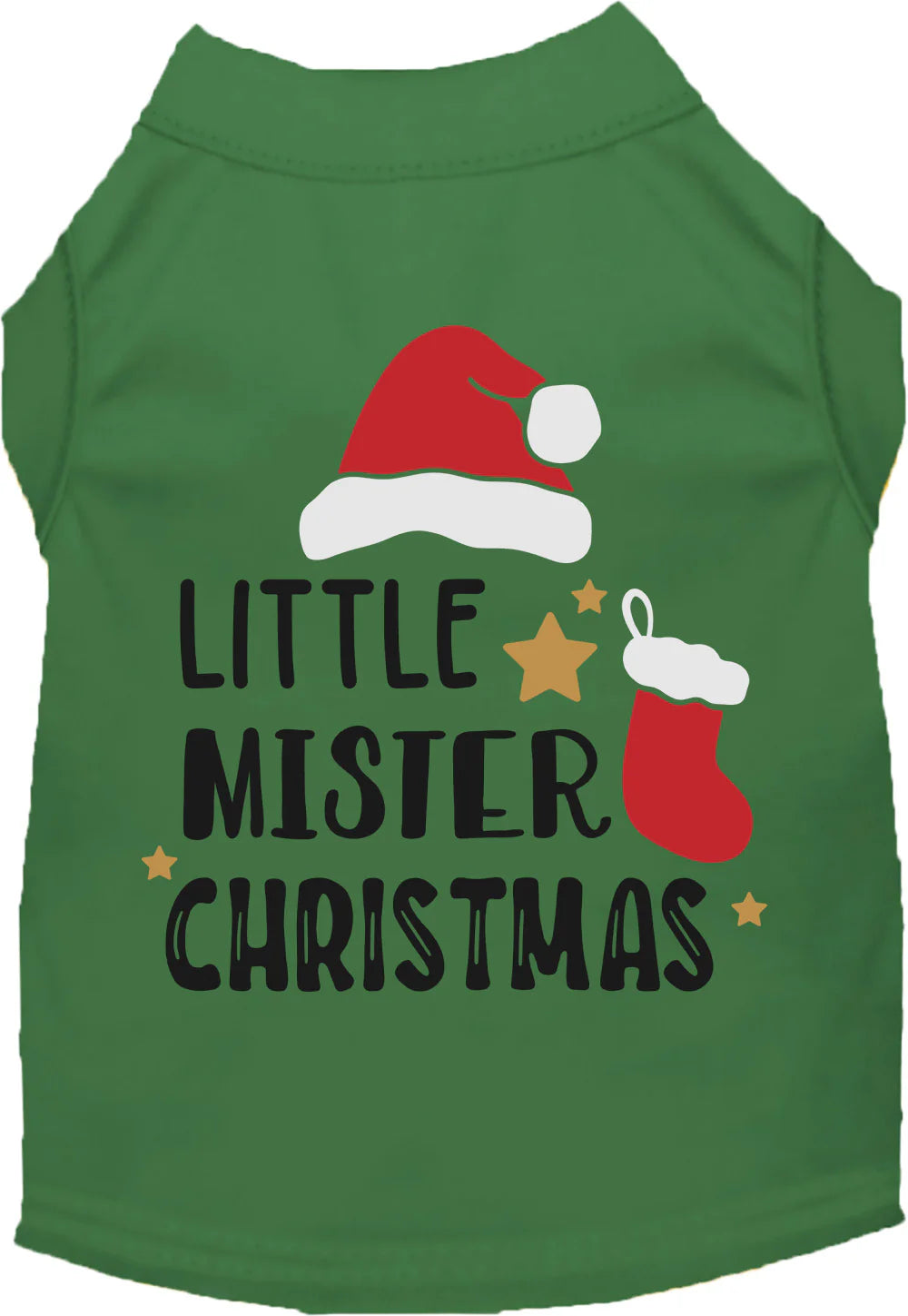 Classification by function or use:Little Mister Christmas Screen Print Shirt in Many Colors