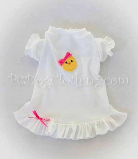 Pet night clothes with LED lightsLittle Chick Nightgown