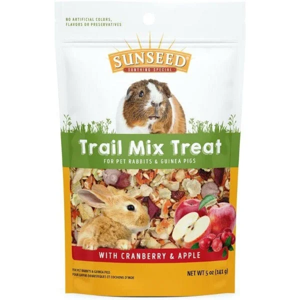  -Cost-effective dog foodSunseed Trail Mix Treat with Cranberry & Apple for Small Pets