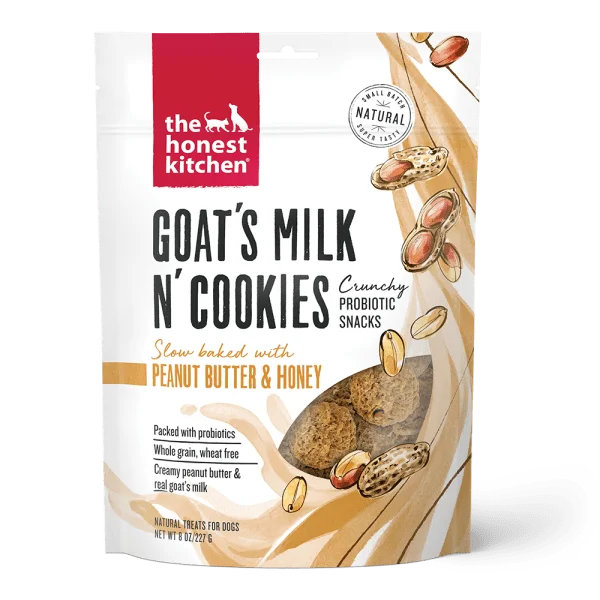  -Chicken-flavored dog foodThe Honest Kitchen Goat's Milk N' Cookies for Dogs; Peanut Butter & Honey